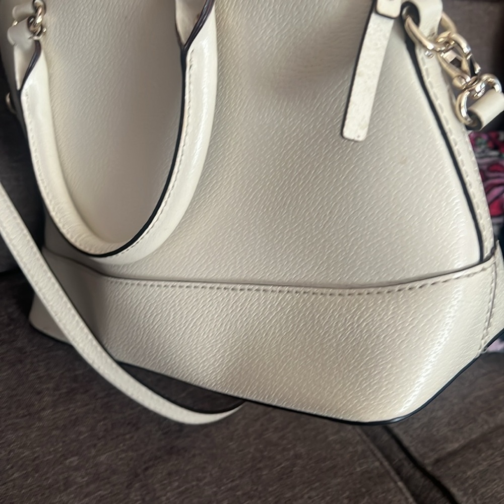 KATE SPADE RACHELLE IVORY SATCHEL W/STRAP - Picture 3 of 10